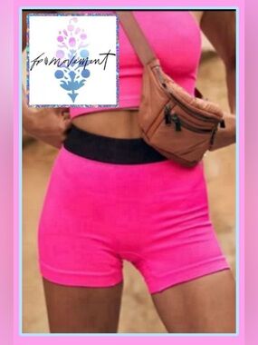 🆕 Free People Movement Happiness Runs Prajna Shorts M/L Malibu Pink